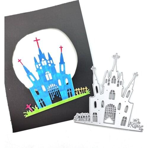 Julyarts Haunted Castle Metal Cutting Dies for Scrapbooking New 2021 for Scrapbooking Craft Die Decor Stencils