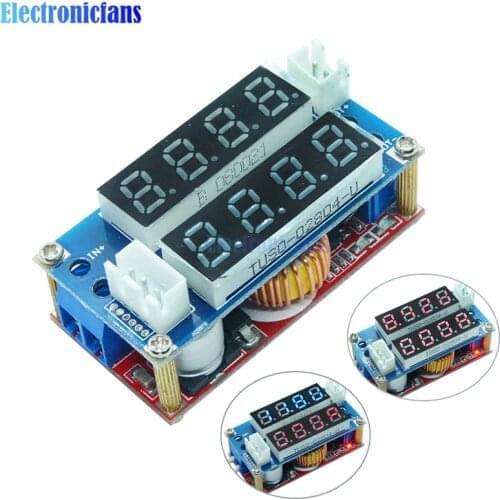 5A Adjustable Power CC/CV Step-down Charge Module LED Driver Voltmeter Ammeter Constant current constant voltage XL4015 2 in 1