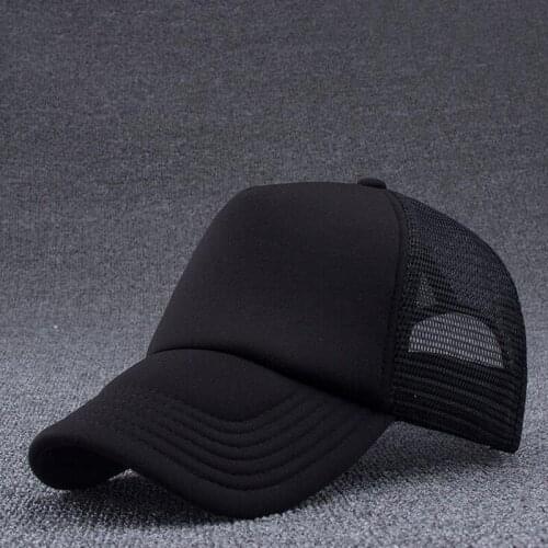 Meioum 2018 New Summer Sport Mesh Baseball Caps Men or Women Outdoor Snapback Bone Breathable Hats black