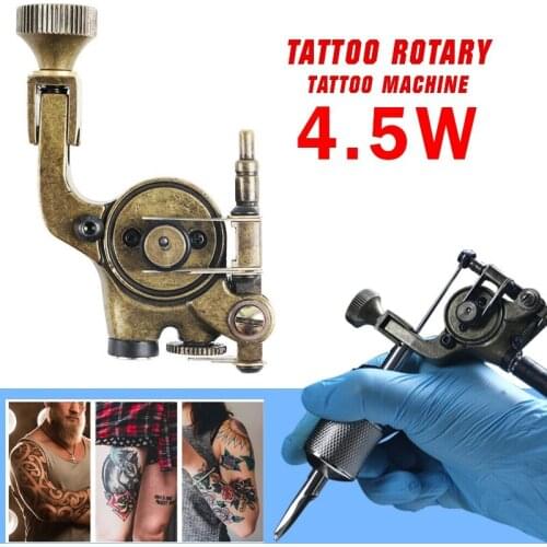 2020 New Vintage Rotary Tattoo Machine Elephant Design Tattoo Guns Shader & Liner Professional Strong Motor Tattoo Accessories