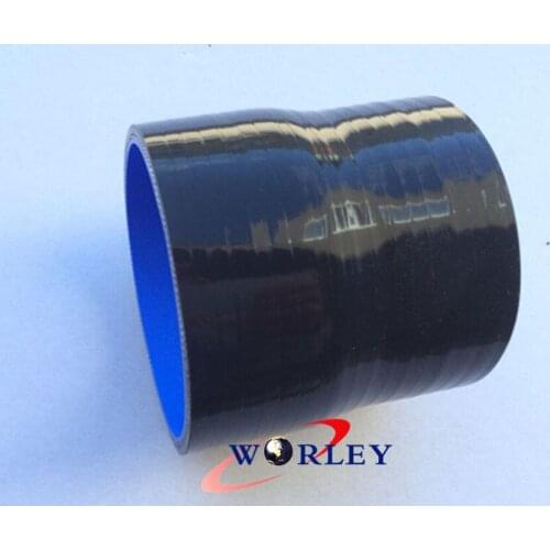 2 3/4" to 3" 70-76mm Straight Reducer Silicone Hose Turbo Coupler Pipe Black