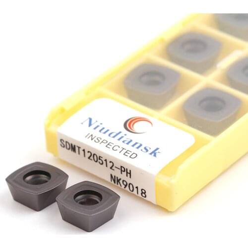 SDMT120512-PH NK9018 SDMT150512 Machining CNC Lathe Quartet Fast Feed Turning Tools Carbide Insert High Efficiency Milling Blade