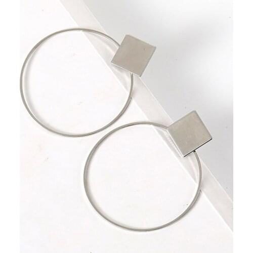 2021 Time-limited Aretes Aros Brincos Para As Mulheres Round Circular Fashion Temperament Metal Ear Ring Earrings Hoop Drop