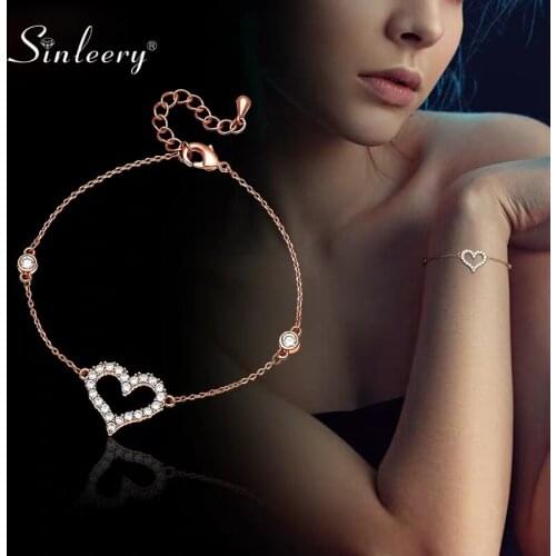SINLEERY Silver Bracelets