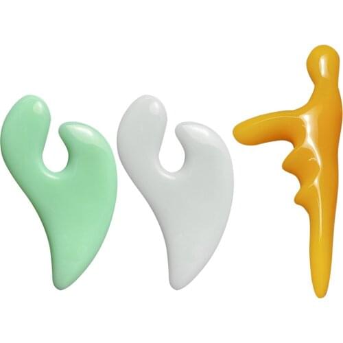 Jade Gua Sha Scraper Board Massage For Face Neck Facial Guasha Meridian Muscle Relaxation Skin Lifting Face Thin Gua Sha Scraper