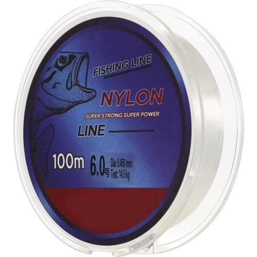 Super Hard Strong White 100m Fluoro Carbon Fishing Line Peche Carp Fishing Lines Tackle Linha De Pesca Vissen Accessories B4