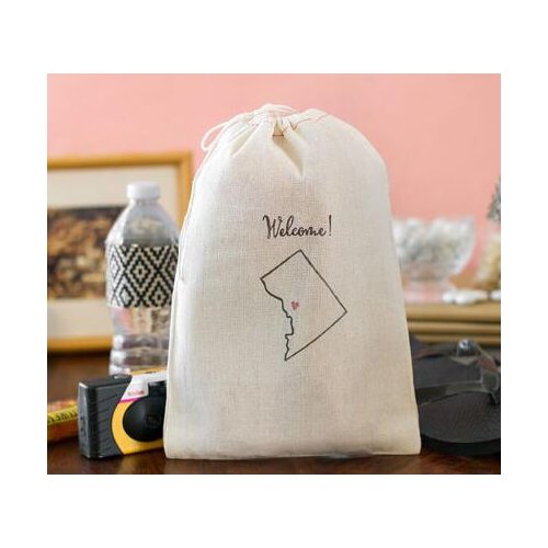 Custom Sate Outline Washington DC wedding Hangover Kit favor gift Welcome Bags Bachelorette bridal shower Cactus party gift bag