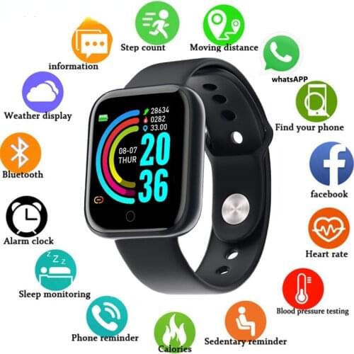 Smart Sports Watch Unisex Digital Display Led Electronic Watch Bluetooth Application Fitness Running Bracelet
