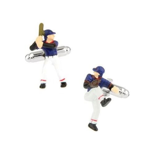 Sports Men French Cufflinks Wholesale Hot Sale High Quality Sleeve Nail New Baseball Player Style Cufflinks for Men