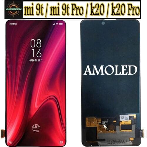 Amoled For Xiaomi Mi 9T Pro LCD Display Touch Screen Digitizer Assembly mi9t mi 9t lcd +Frame For Xiaomi Redmi K20 Pro K20 Lcd