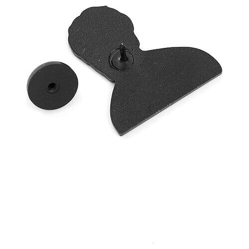 New cartoon cute wolf head wood Brooches enamel pins badge for friend