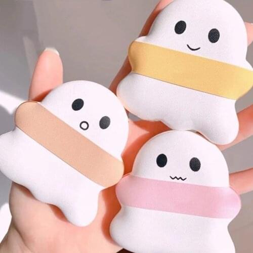 1Pc Cute Little Ghost Dry Puff Marshmallow Cushion Makeup Tool Women Girls Beauty Accessories