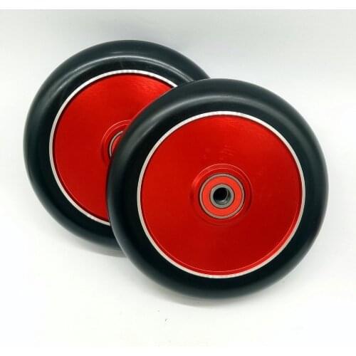 2PCS 110*24mm Professional Stunt Scooter Wheels Two Clip Center Hollow High elastic 88A with ABEC-9 bearings