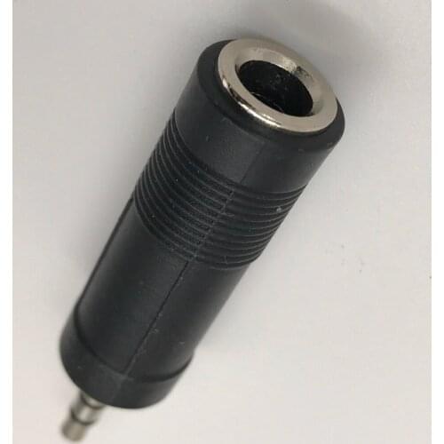 2 Pieces 3.5mm Male to 6.5mm Female Stereo Adapter Audio Adapter Headphone Microphone Converter