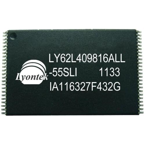 5pcs New Original LY62L409816ALL-55SLI 64M High Speed SRAM 8M x 8 / 4M x 16 TSOPI(48) 55ns 2.7 to 3.6V -40 ~ 85°C