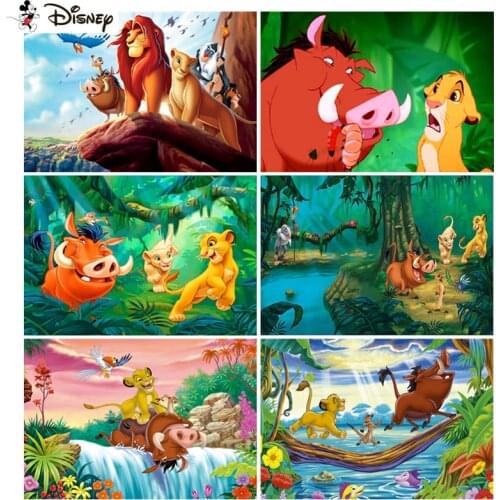Disney Diamond Painting Full Square/Round Diamond "Cartoon lion king" Pattern Embroidery Cross Stitch 5D Rhinestone Painting