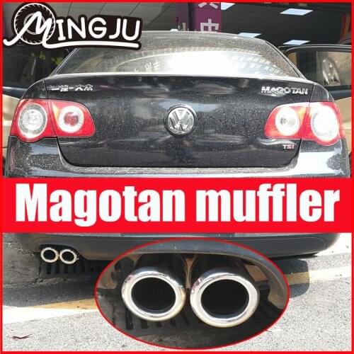 Car stainless steel exhaust pipe muffler for Volkswagen magotan b6 2007 to 2012 car accessories Auto parts