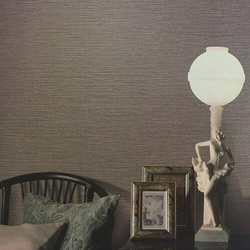 Chinese Modern Style Linen Wallpaper Roll Classic Wallpapers Design Solid Color Straw Wall Paper For Walls Pvc Vinyl Paper