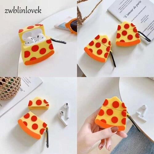 Cheese For Apple Airpods 1/2 Protective Cover Case Fashion Soft Silicone Cases Cute Bluetooth Headset Cases Headset Cover