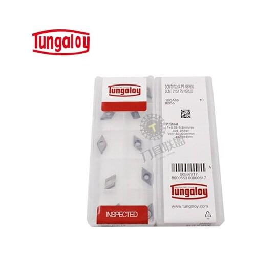 DCMT070204-PS NS530 100% Original TUNGALOY carbide insert with the best quality 10pcs/lot free shipping