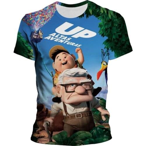 Men/Women clothes 3D Print t shirt ballon fly print film UP movie cartoon tshirts streetwear Boy girl Kids short Sleeve shirt