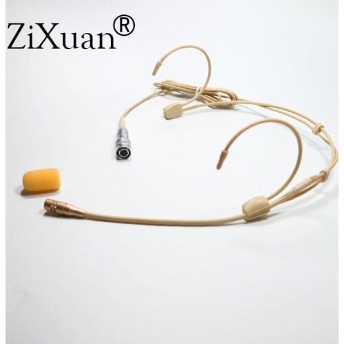 Beige Cardioid Headset Microphone for Sennheiser Shure AKG Audio Technica MiPro Wireless Belt Pack High Sound Quality Mic