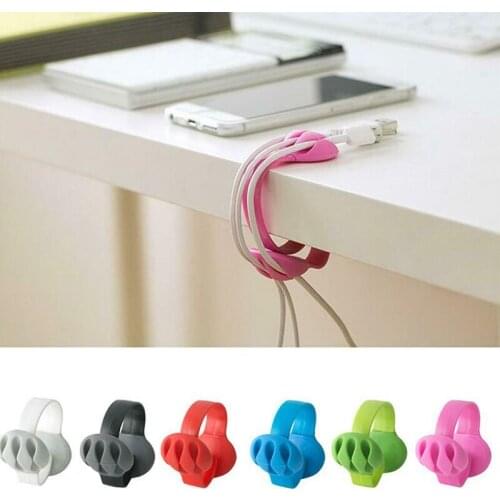 Cable Clip Desk Tidy Organiser Wire Cord Lead USB Charger Holder Fixer SCIE999