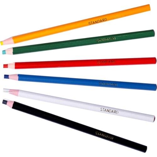 LMDZ Cut-free Sewing Tailors Chalk Pencils Tailors Chalk Pencils for Sewing Chalk Garment Pencil Sewing Accessories 6Pcs