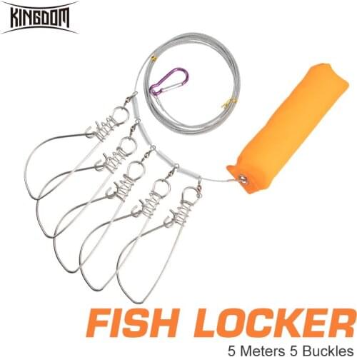 Kingdom Fishing Lock Buckle Stainless Steel Material Steel Wire And Braided Main Line Float Live Lock Belt Fishing Accessories