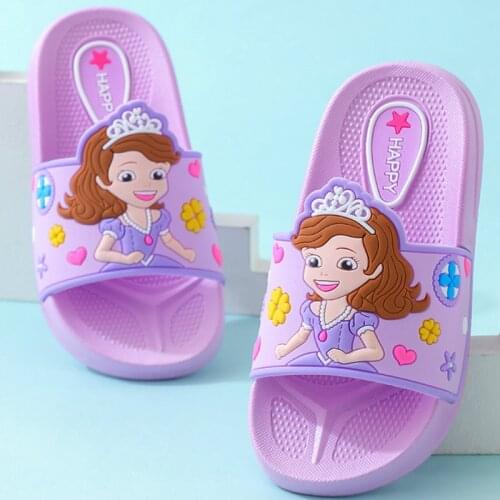 Kids Slippers for Boys Girls New Summer Kids Beach Shoes Baby Toddler Soft Indoor Slippers Children Cartoon Sandals