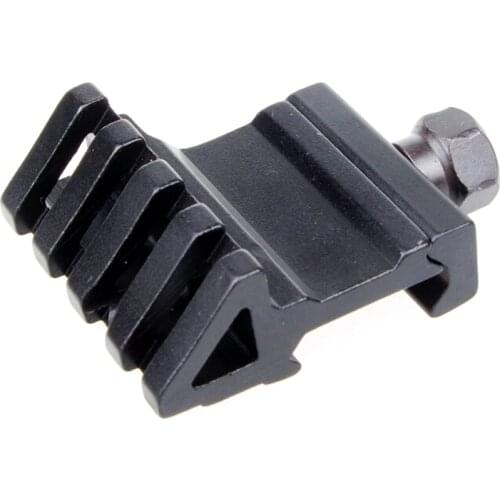 Tactical Quick Release 45 Degree Offset Side Rail Mount for 20mm Picatinny Weaver Scope Rail Mount Base With Thumb Screw