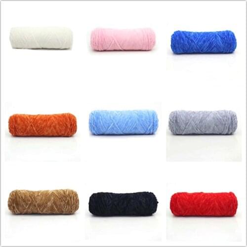 Knitted Warm Chunky Thick NEW Sweater Thread Crochet Yarn Craft Knitting Supersoft 100g Chenille Velvet Hand Wool