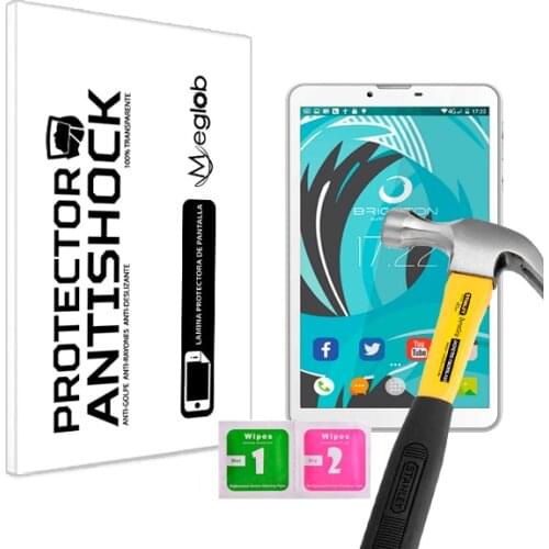 Screen protector Anti-Shock Anti-scratch Anti-Shatter compatible with Tablet Brigmton BTPC-PH4