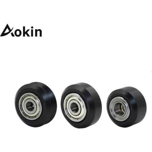 10Pcs CNC Openbuilds Plastic wheel POM with 625zz MR105zz Idler Pulley Gear Passive Round Wheel Perlin Wheel V type for V-Slot