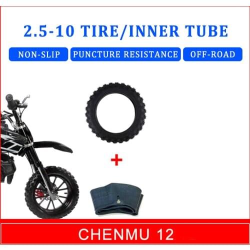 2.5-10 2.5X10 2.5*10 Tire/Inner Tube For Dirt Pit Bike Motorcycle Bike 49CC YAMAHA 250CC Dirt Bike Motocross Honda CRF50 XR50