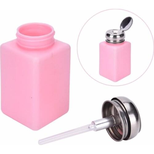 200ml Empty Pump Dispenser Liquid Gel Polish Nail Art Remover Acetone Bottle