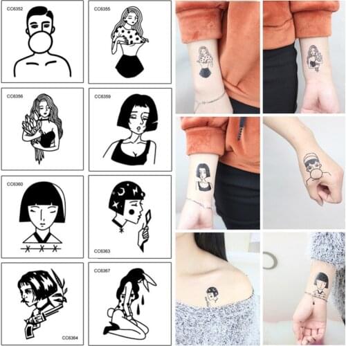 3pcs 25 Designs Waterproof Temporary Tattoo Sticker Cool Fake Tattoo Flash Tattoo Body Art for Girl Women Body Art