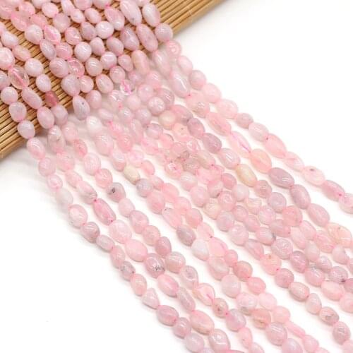 Natural Stone Beads Madagascar pink crystal Irregular Shaped Loose Beaded For Jewelry Making DIY Bracelet Necklace Accessories