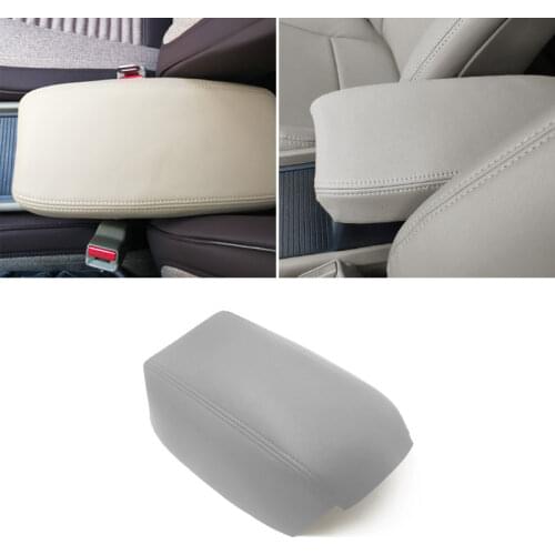 Gray Microfiber Leather Armrest Cover For Honda Civic 8th Gen Sedan 2006 - 2011 Car-styling Center Armrest Box Skin Cover Trim