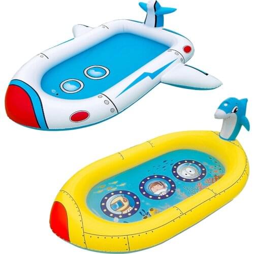 Childrens Outdoor Swimming Pool Three-in-one Lawn Playing Toy PVC Sprinkler Mat Inflatable Sprinkler Outdoor Toy Kid Toy