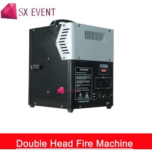 Double Heads Fire Machine DMX Stage Flame Machine 200W High Power Flame Projector DMX512 Stage Special Effect Equipments
