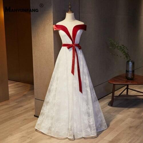 Elegant Embroidery Appliques Tulle Off the Shoulder A-Line Wedding Dress 2021 Hot Sale Sweetheart Neck Sweep Train Bridal Gown