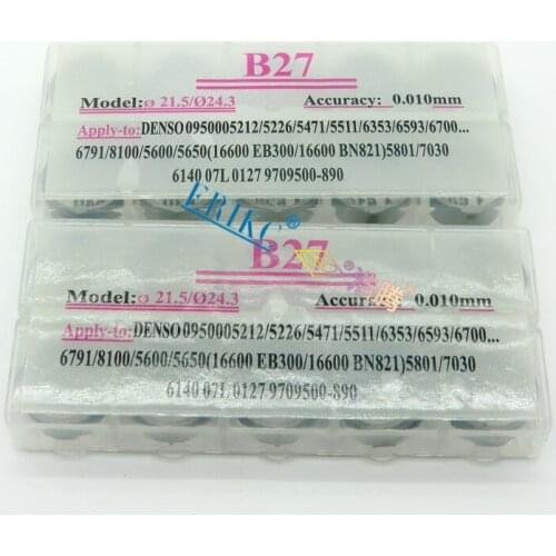 ERIKC B27 Fuel Dispenser Injector Adjusting Gaskets B27 Injection Washers Thickness (1.57mm-1.66mm) 50 Pieces / Set)