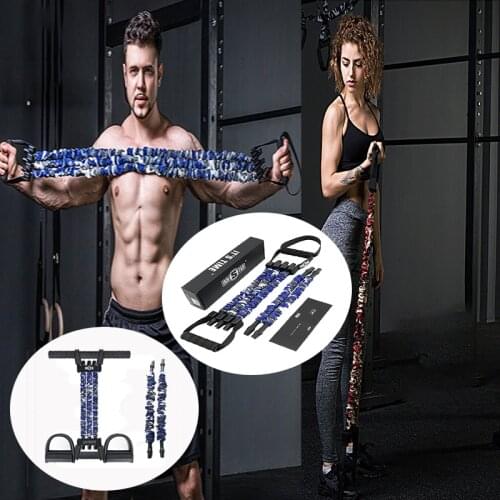 Chest Muscle Strength Expander Sit Up Assist Resistance Band Tension Puller Multifunction Adjustable Latex Fitness Equipment