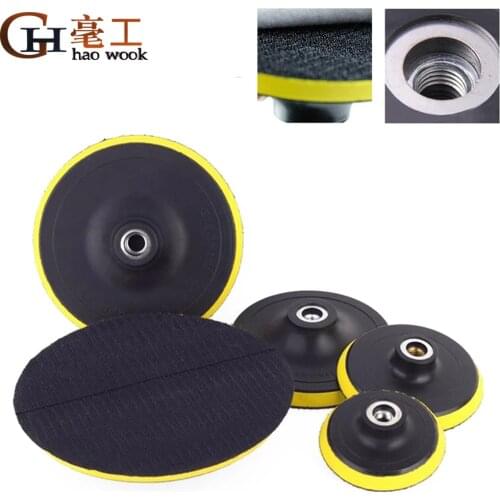 Haowook 80-180mm Polishing Self-adhesive Disc Polishing Sandpaper Sheet Adhesive Disc Chuck Angle Grinder Sticky Plate for Car