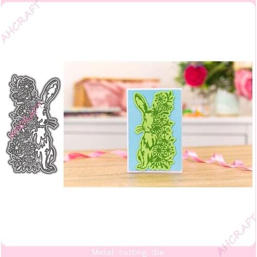 Rabbit lace Frame Metal Cutting Dies for DIY Scrapbooking Photo Album Decorative Embossing PaperCard Crafts Die2021