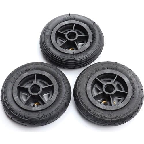 Motorcycle 6x1 1/4 Tyre 150MM Scooter Wheel with Plastic Hub Tube For Electric Wheel Scooter 6 Inch Pneumatic Tire