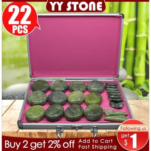 Tontin Hot Stone Massage Set Heater Box Relieve Stress Back Pain Health Care Acupressure Lava Basalt Stones for Healthcare