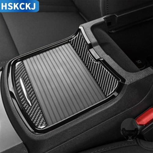 For Dodge Charger LD 2015 Carbon Fiber Sticker Water Cup Holder Strips Trim Modified Styling Interior Car Accessories