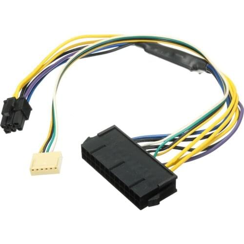 New Style ATX PSU Power Cable 24P to 6P for HP Z220 Z230 SFF Mainboard server Workstation Black